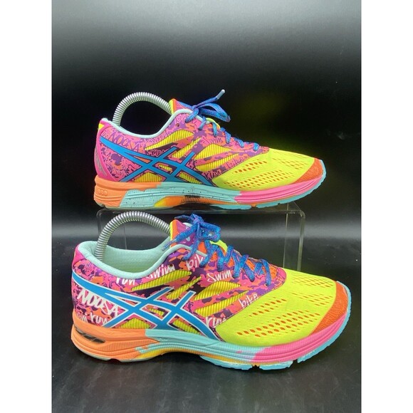 Asics Gel-Noosa Tri 10 Running Shoe Womens Size 8.5 T580N Multicolor - Picture 1 of 7
